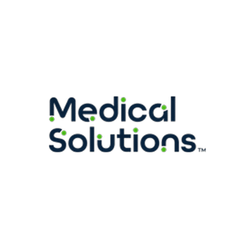 medical solutions healthcare organization logo for medical apparel and uniform program partnership