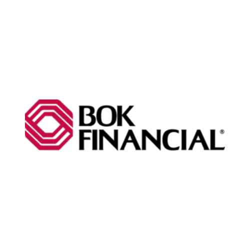 BOK financial services logo representing banking industry client for branded merchandise