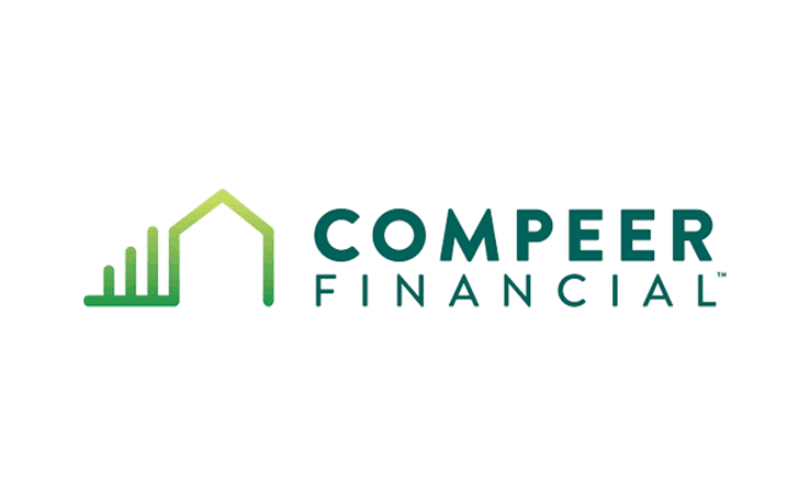 Compeer financial services logo representing banking industry client for branded merchandise