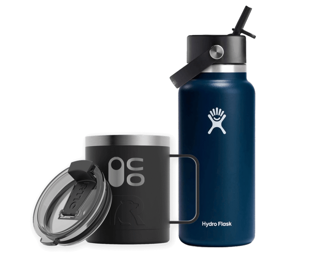 Company store with everyday branded drinkware