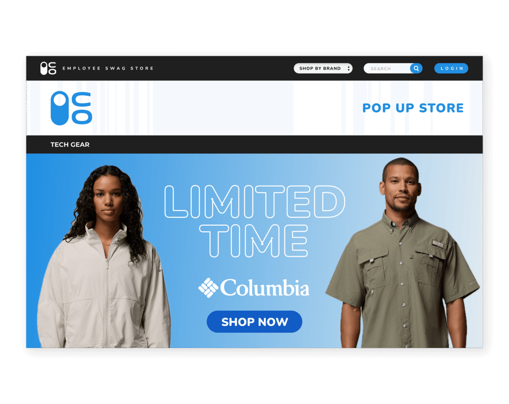 Pop-up store for seasonal or project-based safety gear