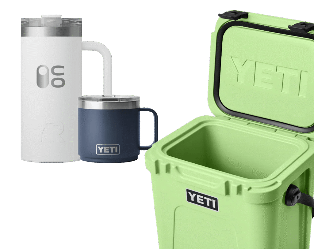 Branded drinkware and everyday items for teams